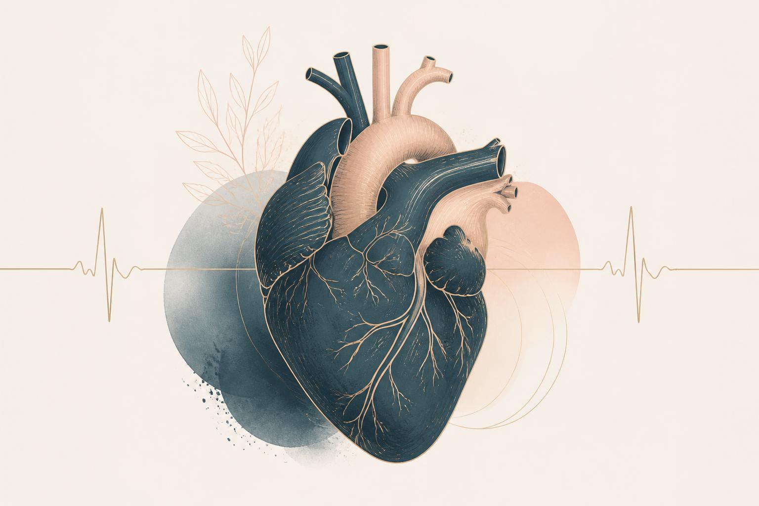 Ilustração editorial de um coração